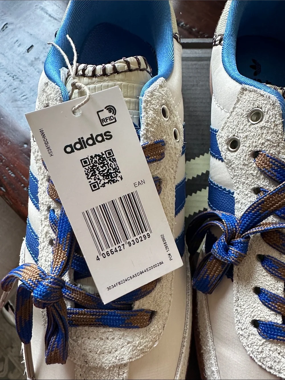 Adidas Wales Bonner x adidas Samba Nylon 'Wonder Clay Royal Blue' - Picture 2 of 9